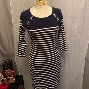 Ralph Lauren stripped cotton t shirt dress